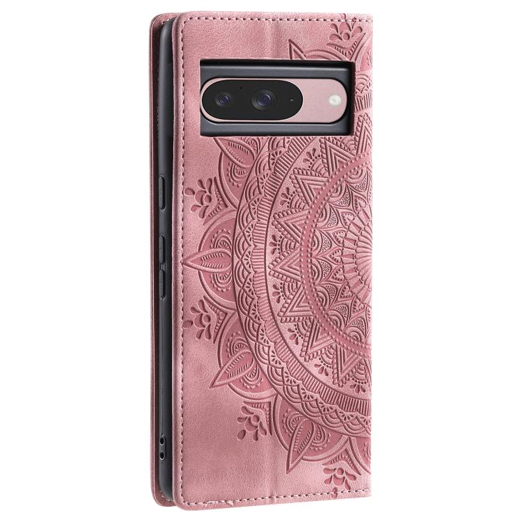 For Google Pixel 10 / 10 Pro Totem Embossed Magnetic Leather Phone Case(Rose Gold) - Google Cases by buy2fix | Online Shopping UK | buy2fix