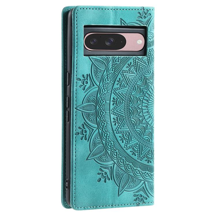 For Google Pixel 10 / 10 Pro Totem Embossed Magnetic Leather Phone Case(Green) - Google Cases by buy2fix | Online Shopping UK | buy2fix