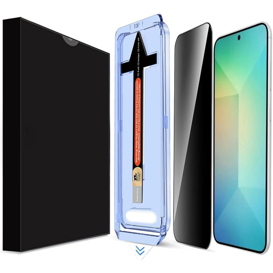 For Samsung Galaxy S25+ 5G LK Easy Install Privacy Tempered Glass Film(Black) by buy2fix