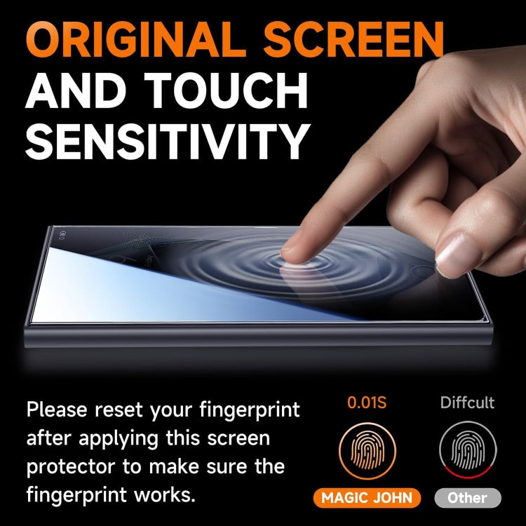 For Samsung Galaxy S22 Ultra 5G LK Easy Install Privacy Tempered Glass Film(Black) - Galaxy Tempered Glass by buy2fix | Online Shopping UK | buy2fix