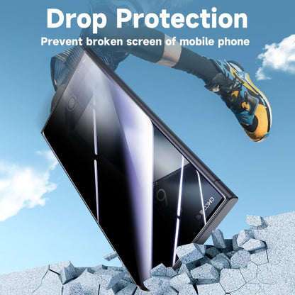 For Samsung Galaxy S22 Ultra 5G LK Easy Install Privacy Tempered Glass Film(Black) - Galaxy Tempered Glass by buy2fix | Online Shopping UK | buy2fix