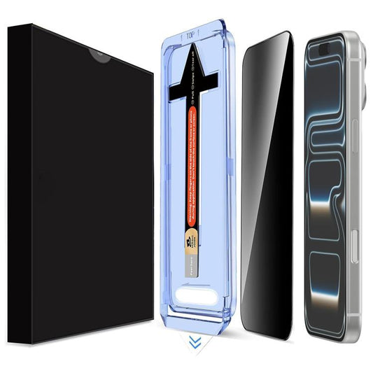 For iPhone 17 Pro LK Easy Install Privacy Tempered Glass Film(Black) - iPhone 17 Pro Tempered Glass by buy2fix | Online Shopping UK | buy2fix