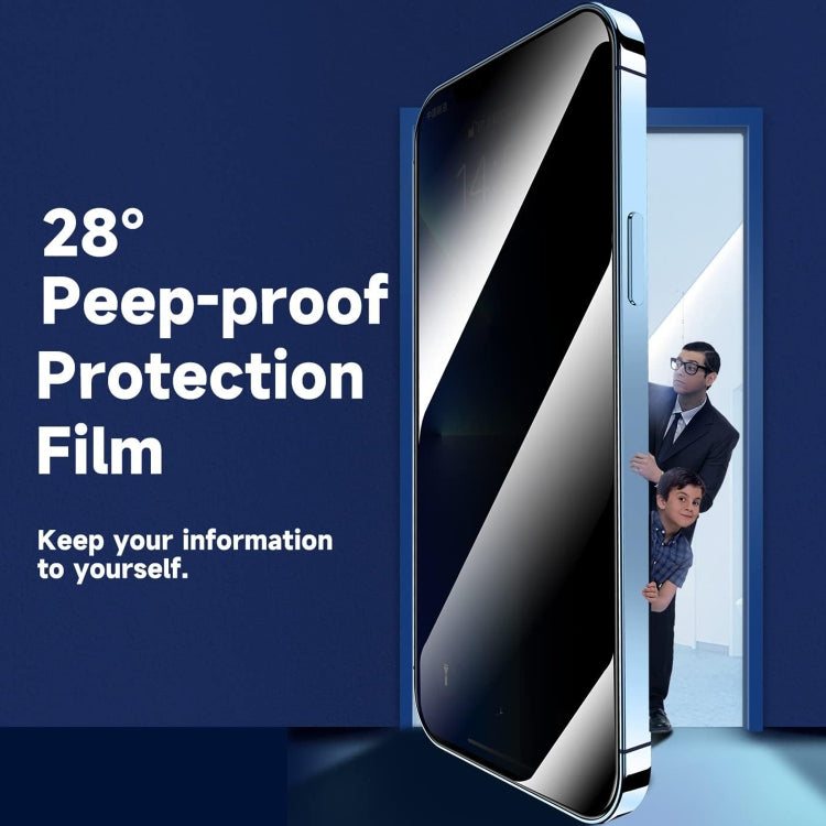 For iPhone 17 Pro Max LK Easy Install Privacy Tempered Glass Film(Black) - iPhone 17 Pro Max Tempered Glass by buy2fix | Online Shopping UK | buy2fix