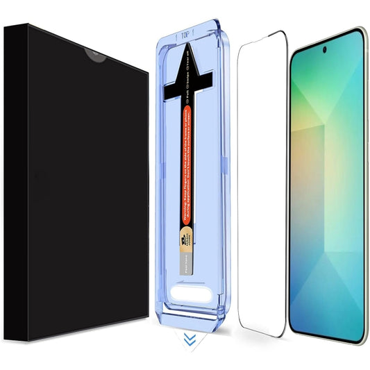 For Samsung Galaxy S25+ 5G LK Easy Install HD Tempered Glass Film(Black) by buy2fix