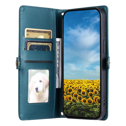 For Google Pixel 10 Pro XL Wallet Multi-card Slot Leather Phone Case with Lanyard(Green) - Google Cases by buy2fix | Online Shopping UK | buy2fix