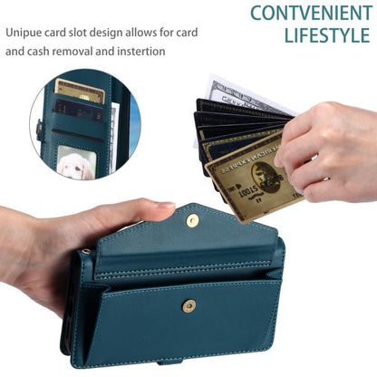 For Google Pixel 10 Pro XL Wallet Multi-card Slot Leather Phone Case with Lanyard(Green) - Google Cases by buy2fix | Online Shopping UK | buy2fix