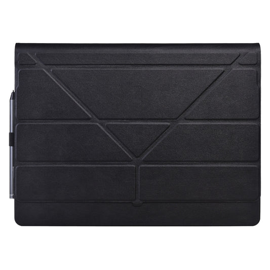 For Microsoft Surface Book 13.5 inch i7 Deformation All-inclusive Leather Laptop Case(Black) by buy2fix