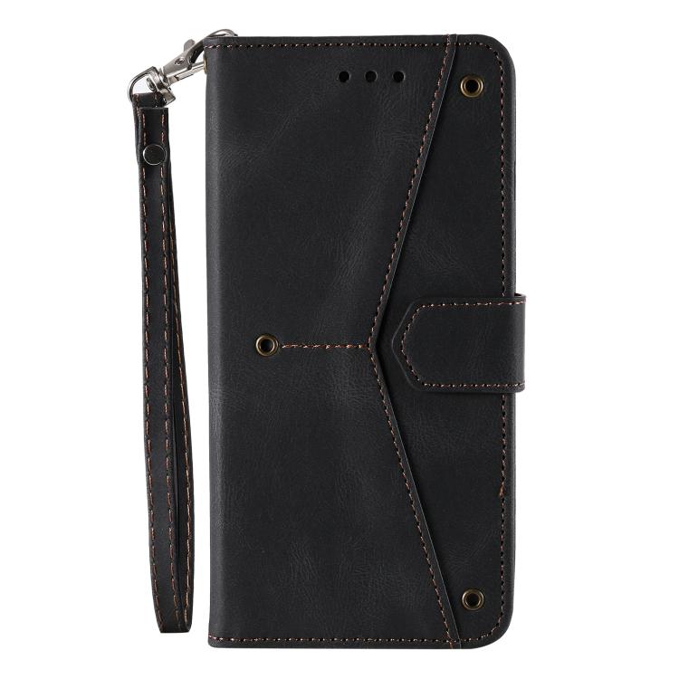 For Google Pixel 10 Pro XL Nail Skin Feel Stitching Calf Texture Leather Phone Case(Black) - Google Cases by buy2fix | Online Shopping UK | buy2fix