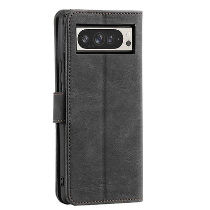 For Google Pixel 10 Pro XL Nail Skin Feel Stitching Calf Texture Leather Phone Case(Black) - Google Cases by buy2fix | Online Shopping UK | buy2fix