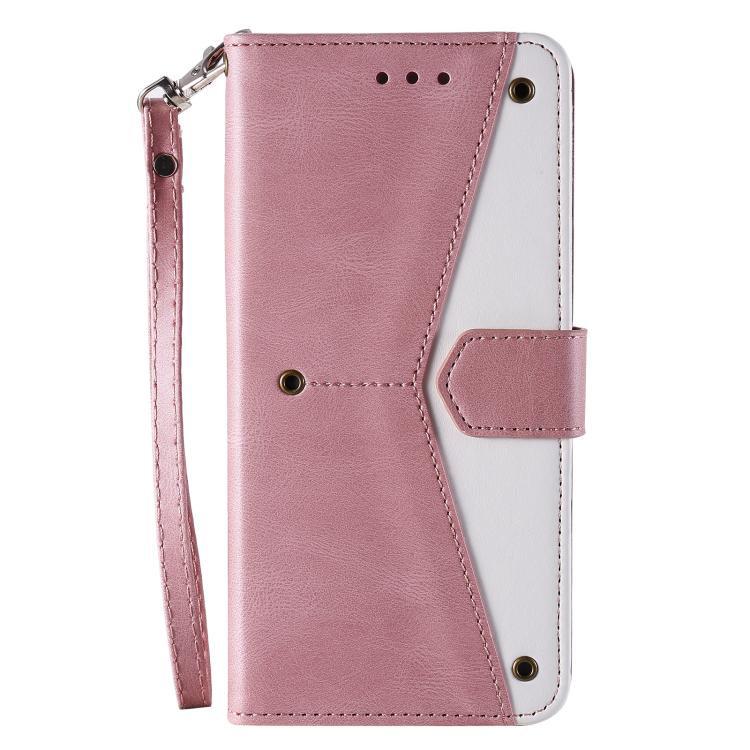 For Google Pixel 10 / 10 Pro Nail Skin Feel Stitching Calf Texture Leather Phone Case(Rose Gold) - Google Cases by buy2fix | Online Shopping UK | buy2fix