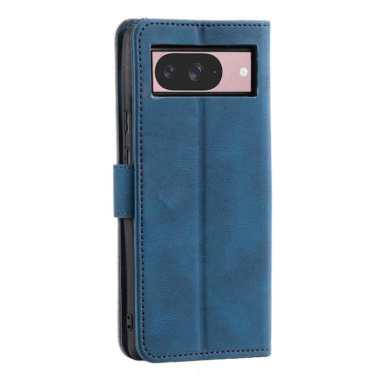 For Google Pixel 10 / 10 Pro Nail Skin Feel Stitching Calf Texture Leather Phone Case(Blue) - Google Cases by buy2fix | Online Shopping UK | buy2fix