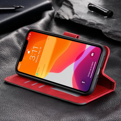 For Google Pixel 10 / 10 Pro Nail Skin Feel Stitching Calf Texture Leather Phone Case(Red) - Google Cases by buy2fix | Online Shopping UK | buy2fix