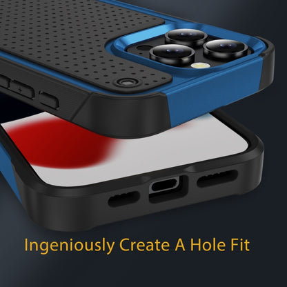 For iPhone 16 Pro PC + TPU Shockproof Protective Phone Case(Blue+Black) - iPhone 16 Pro Cases by buy2fix | Online Shopping UK | buy2fix