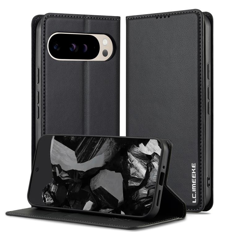 For Google Pixel 10 Pro XL LC.IMEEKE L1 Series Frosted Fine Texture PU Phone Case(Black) - Google Cases by LC.IMEEKE | Online Shopping UK | buy2fix