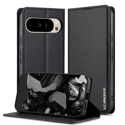 For Google Pixel 10 Pro XL LC.IMEEKE L1 Series Frosted Fine Texture PU Phone Case(Black) - Google Cases by LC.IMEEKE | Online Shopping UK | buy2fix