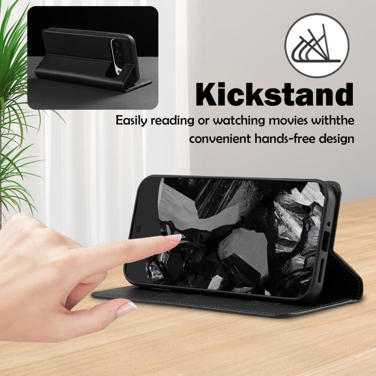 For Google Pixel 10 Pro XL LC.IMEEKE L1 Series Frosted Fine Texture PU Phone Case(Black) - Google Cases by LC.IMEEKE | Online Shopping UK | buy2fix