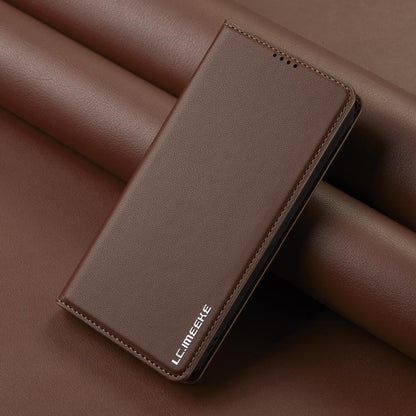 For Google Pixel 10 Pro XL LC.IMEEKE L1 Series Frosted Fine Texture PU Phone Case(Brown) - Google Cases by LC.IMEEKE | Online Shopping UK | buy2fix