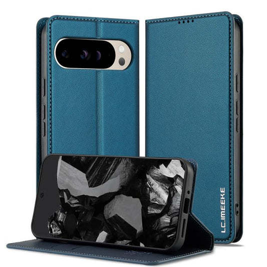 For Google Pixel 10 Pro XL LC.IMEEKE L1 Series Frosted Fine Texture PU Phone Case(Blue) - Google Cases by LC.IMEEKE | Online Shopping UK | buy2fix