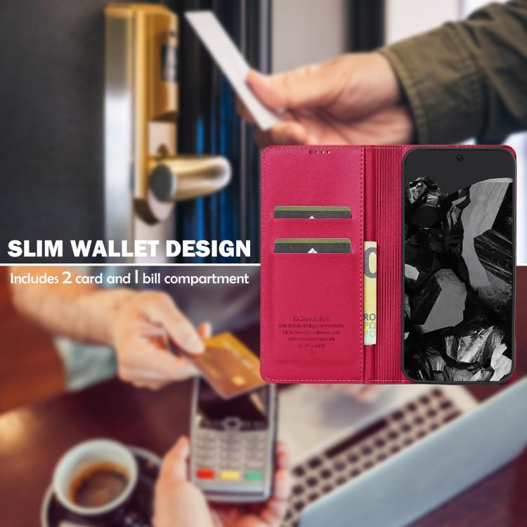 For Google Pixel 10 Pro XL LC.IMEEKE L1 Series Frosted Fine Texture PU Phone Case(Red) - Google Cases by LC.IMEEKE | Online Shopping UK | buy2fix