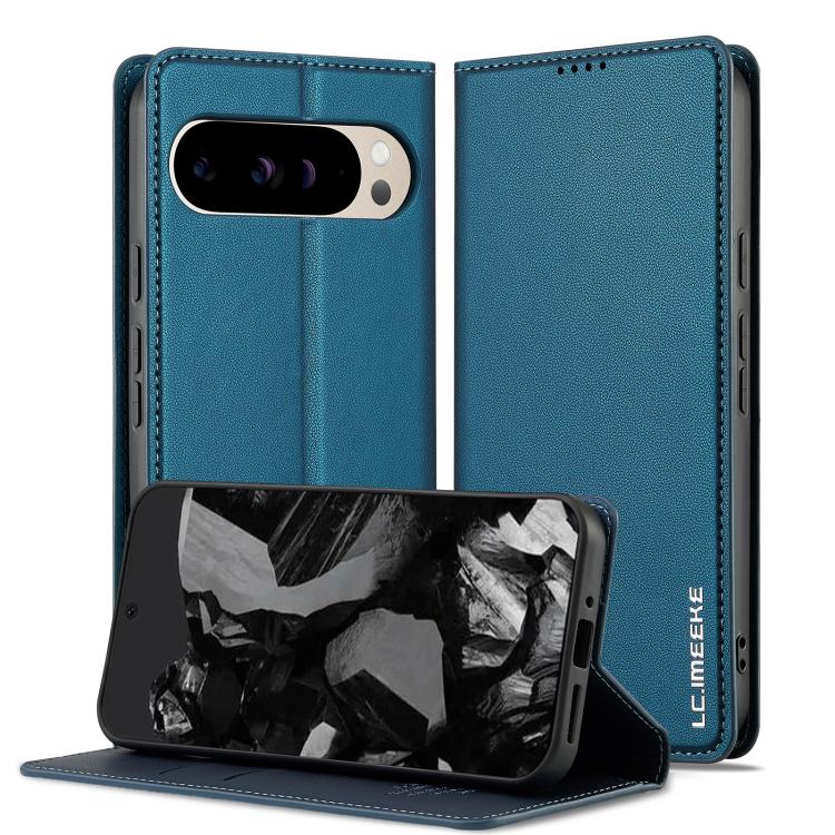 For Google Pixel 10 / 10 Pro LC.IMEEKE L1 Series Frosted Fine Texture PU Phone Case(Blue) - Google Cases by LC.IMEEKE | Online Shopping UK | buy2fix