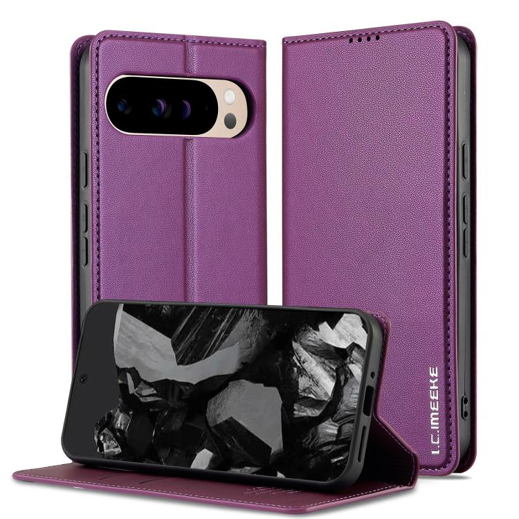 For Google Pixel 10 / 10 Pro LC.IMEEKE L1 Series Frosted Fine Texture PU Phone Case(Purple) - Google Cases by LC.IMEEKE | Online Shopping UK | buy2fix
