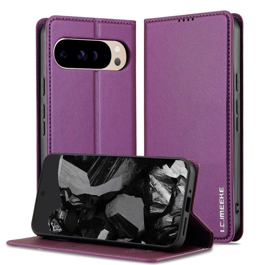 For Google Pixel 10 / 10 Pro LC.IMEEKE L1 Series Frosted Fine Texture PU Phone Case(Purple)