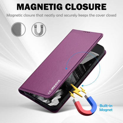 For Google Pixel 10 / 10 Pro LC.IMEEKE L1 Series Frosted Fine Texture PU Phone Case(Purple) - Google Cases by LC.IMEEKE | Online Shopping UK | buy2fix