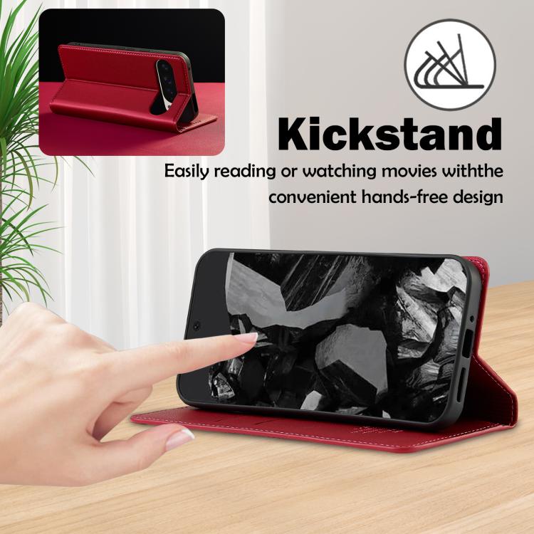 For Google Pixel 10 / 10 Pro LC.IMEEKE L1 Series Frosted Fine Texture PU Phone Case(Red) - Google Cases by LC.IMEEKE | Online Shopping UK | buy2fix