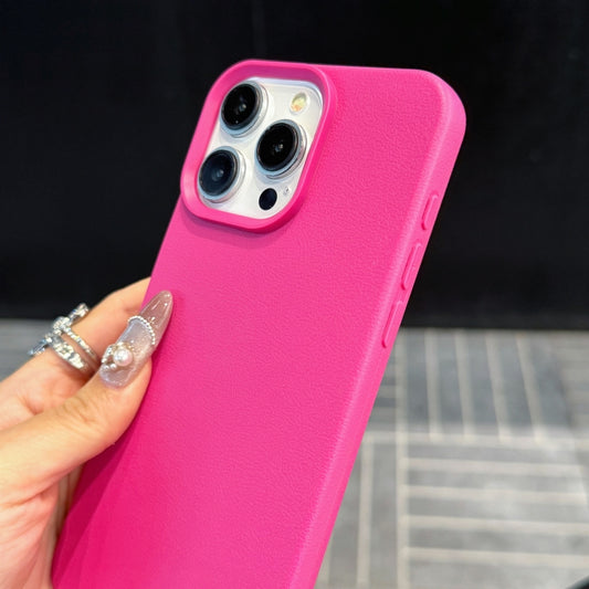 For iPhone 16 Pro Leather Texture TPU Full Coverage Phone Case with Lanyard(Pink) by buy2fix