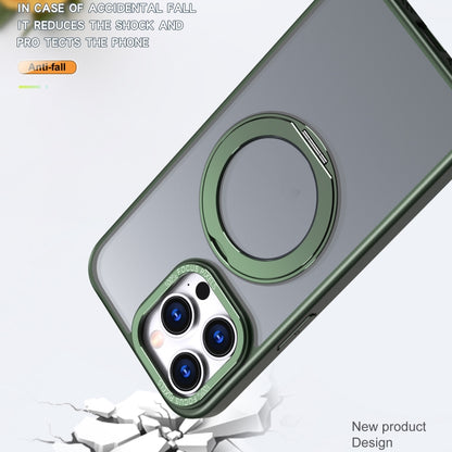 For iPhone 15 Pro Max Wing Series MagSafe Magnetic Ring Holder Phone Case(Green) - iPhone 15 Pro Max Cases by buy2fix | Online Shopping UK | buy2fix