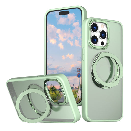 For iPhone 15 Pro Wing Series MagSafe Magnetic Ring Holder Phone Case(Avocado Green) - iPhone 15 Pro Cases by buy2fix | Online Shopping UK | buy2fix