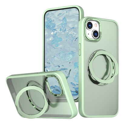 For iPhone 15 Plus Wing Series MagSafe Magnetic Ring Holder Phone Case(Avocado Green) - iPhone 15 Plus Cases by buy2fix | Online Shopping UK | buy2fix