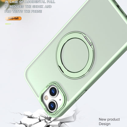 For iPhone 15 Plus Wing Series MagSafe Magnetic Ring Holder Phone Case(Avocado Green) - iPhone 15 Plus Cases by buy2fix | Online Shopping UK | buy2fix
