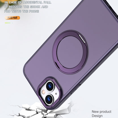 For iPhone 13 Wing Series MagSafe Magnetic Ring Holder Phone Case(Dark Purple) - iPhone 13 Cases by buy2fix | Online Shopping UK | buy2fix