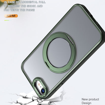 For iPhone SE 2022 / 2020 / 8 / 7 Wing Series MagSafe Magnetic Ring Holder Phone Case(Green) - iPhone SE 2022 / 2020 / 8 / 7 Cases by buy2fix | Online Shopping UK | buy2fix