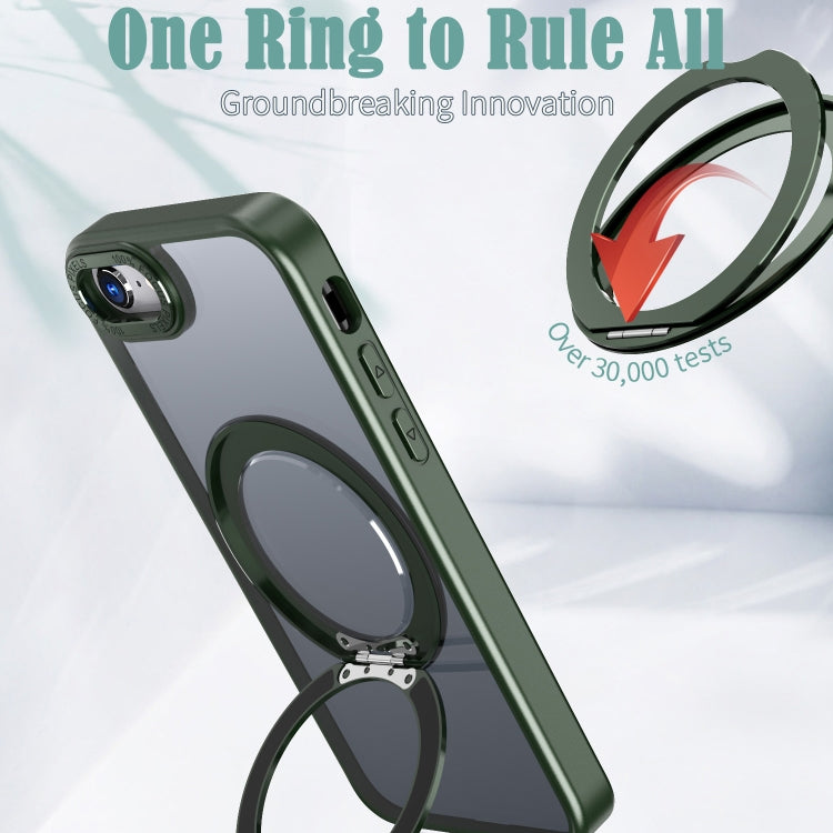 For iPhone SE 2022 / 2020 / 8 / 7 Wing Series MagSafe Magnetic Ring Holder Phone Case(Green) - iPhone SE 2022 / 2020 / 8 / 7 Cases by buy2fix | Online Shopping UK | buy2fix