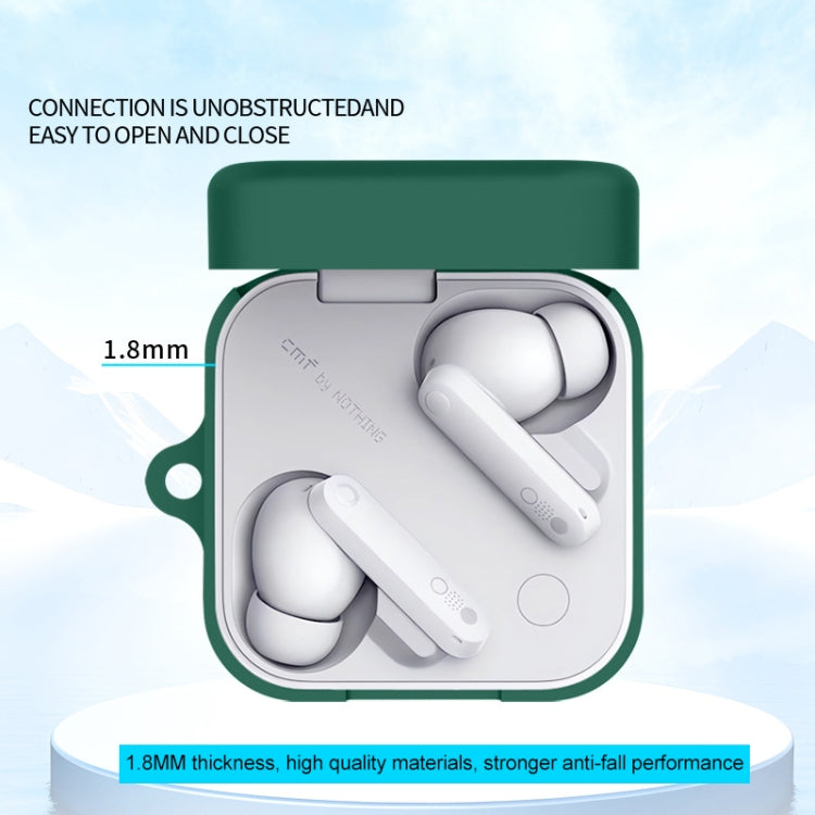 For CMF By Nothing Buds Pro2 Bluetooth Earphone Silicone Protective Case(Green) - Other Earphone Case by buy2fix | Online Shopping UK | buy2fix