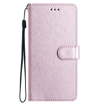 For iPhone 16 Pro Silk Texture Horizontal Flip Leather Phone Case(Rose Pink) - iPhone 16 Pro Cases by buy2fix | Online Shopping UK | buy2fix