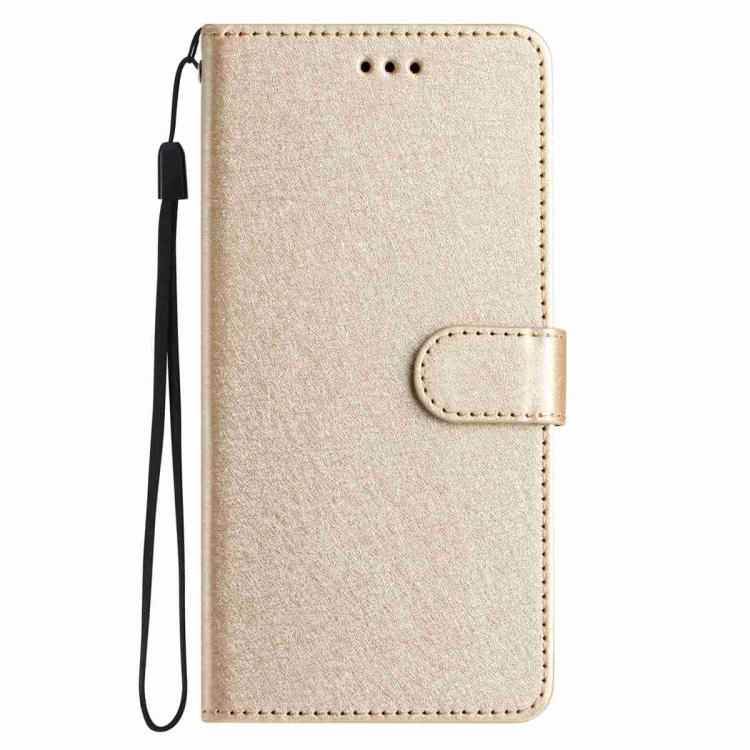 For iPhone Air Silk Texture Horizontal Flip Leather Phone Case(Gold) - iPhone Air Cases by buy2fix | Online Shopping UK | buy2fix
