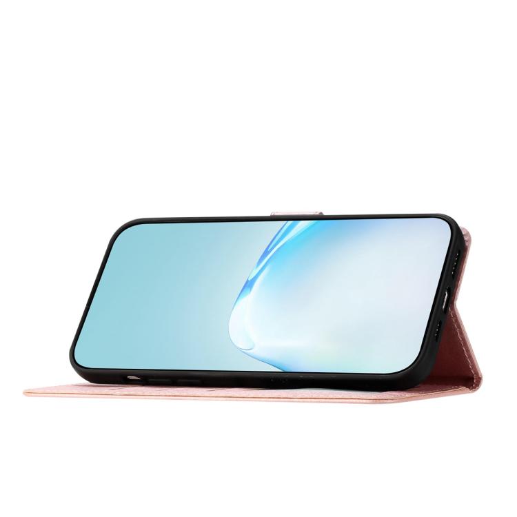 For iPhone Air Silk Texture Horizontal Flip Leather Phone Case(Rose Gold) - iPhone Air Cases by buy2fix | Online Shopping UK | buy2fix