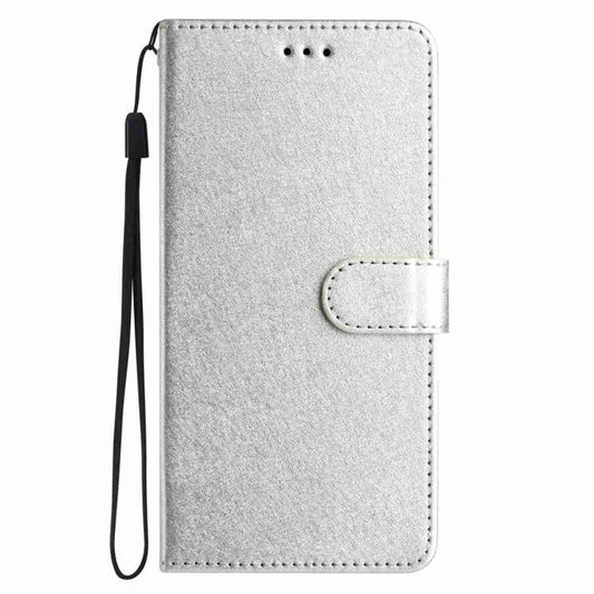 For iPhone Air Silk Texture Horizontal Flip Leather Phone Case(Silver) - iPhone Air Cases by buy2fix | Online Shopping UK | buy2fix