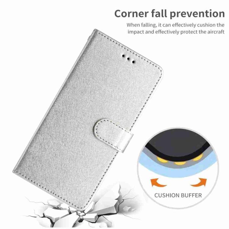 For iPhone Air Silk Texture Horizontal Flip Leather Phone Case(Silver) - iPhone Air Cases by buy2fix | Online Shopping UK | buy2fix