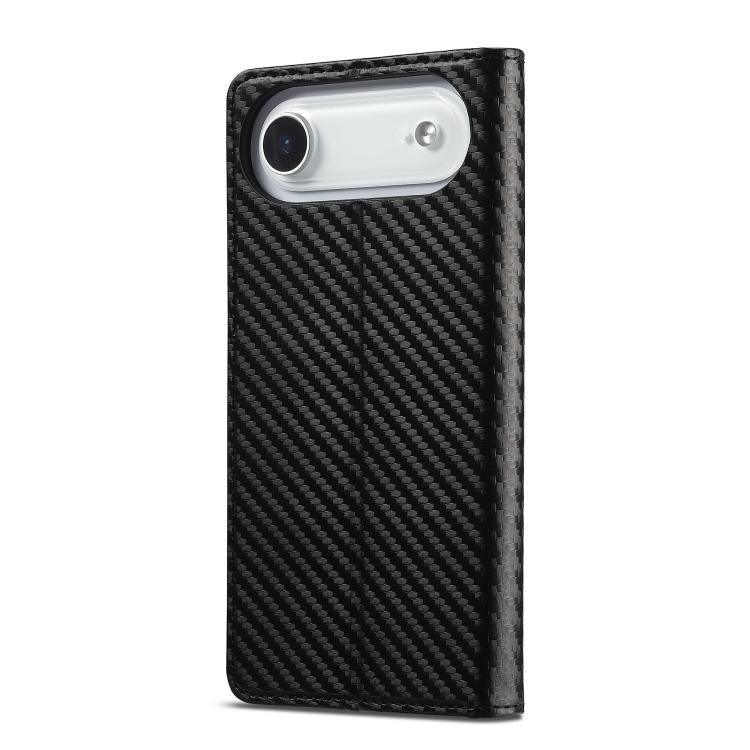 For iPhone 17 Air LC.IMEEKE Carbon Fiber Leather Phone Case(Vertical Black) - iPhone 17 Air Cases by LC.IMEEKE | Online Shopping UK | buy2fix