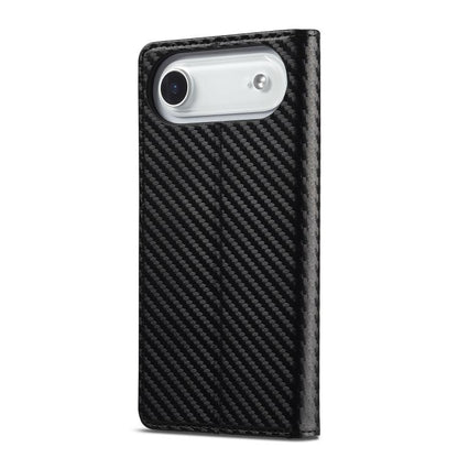 For iPhone 17 Air LC.IMEEKE Carbon Fiber Leather Phone Case(Vertical Black) - iPhone 17 Air Cases by LC.IMEEKE | Online Shopping UK | buy2fix