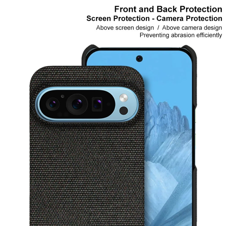 For Google Pixel 9 Pro XL imak Ruiyi Series Cloth Texture PU + PC Phone Case(Black) - Google Cases by imak | Online Shopping UK | buy2fix