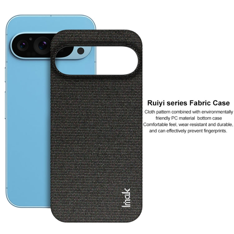 For Google Pixel 9 Pro XL imak Ruiyi Series Cloth Texture PU + PC Phone Case(Black) - Google Cases by imak | Online Shopping UK | buy2fix