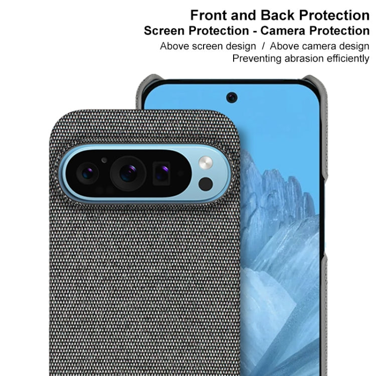 For Google Pixel 9 Pro XL imak Ruiyi Series Cloth Texture PU + PC Phone Case(Dark Grey) - Google Cases by imak | Online Shopping UK | buy2fix