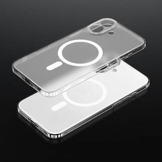 For iPhone 17 SULADA Crystal Sand Series Electroplating Frosted MagSafe Magnetic Phone Case(Transparent) - iPhone 17 Cases by SULADA | Online Shopping UK | buy2fix