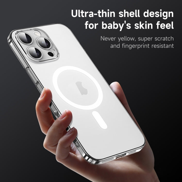 For iPhone 17 Pro Max SULADA Crystal Sand Series Electroplating Frosted MagSafe Magnetic Phone Case(Transparent) - iPhone 17 Pro Max Cases by SULADA | Online Shopping UK | buy2fix