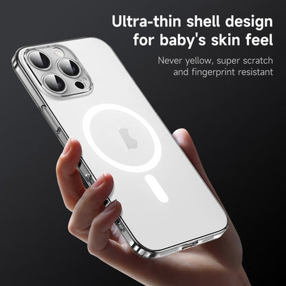 For iPhone 17 Pro Max SULADA Crystal Sand Series Electroplating Frosted MagSafe Magnetic Phone Case(Transparent) - iPhone 17 Pro Max Cases by SULADA | Online Shopping UK | buy2fix